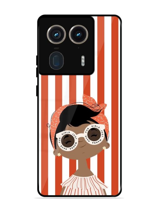 Girls Just Wanna Have Fun Glossy Soft Edge Case for Motorola Moto Edge 50 Ultra (5G) Chachhi