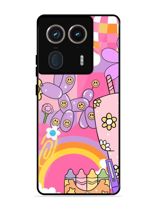 Whimsical Y2K Chaos Glossy Soft Edge Case for Motorola Moto Edge 50 Ultra (5G) Chachhi