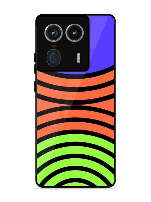 Psychedelic Stripe Symphony Glossy Soft Edge Case for Motorola Moto Edge 50 Ultra (5G) Chachhi