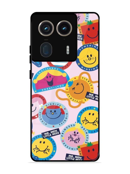 Whimsical Mr. Men & Little Miss Glossy Soft Edge Case for Motorola Moto Edge 50 Ultra (5G) Chachhi