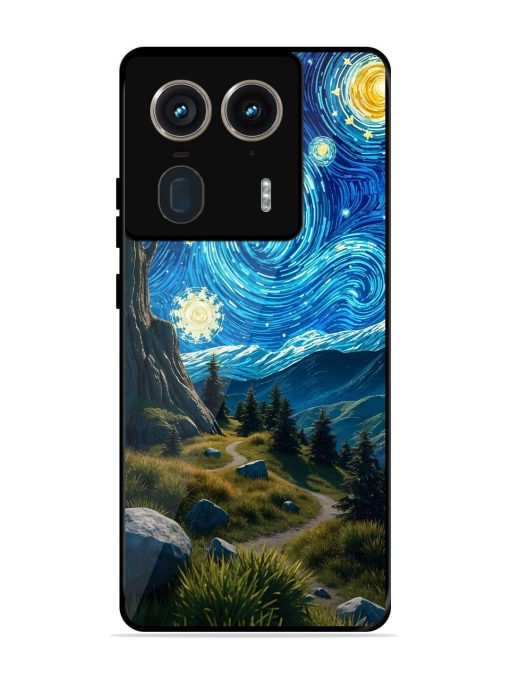 Starry Night In The Shire Glossy Soft Edge Case for Motorola Moto Edge 50 Ultra (5G) Chachhi