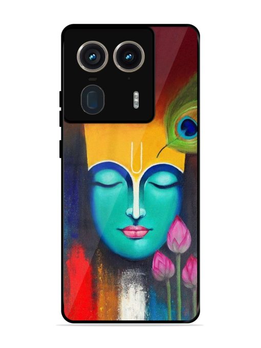 Divine Tranquility: The Face Of Krishna Glossy Soft Edge Case for Motorola Moto Edge 50 Ultra (5G) Chachhi