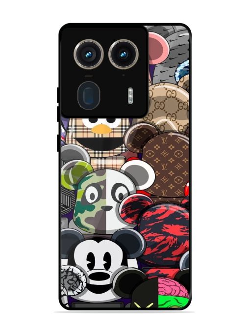 Streetwear Bearbrick Extravaganza Glossy Soft Edge Case for Motorola Moto Edge 50 Ultra (5G) Chachhi