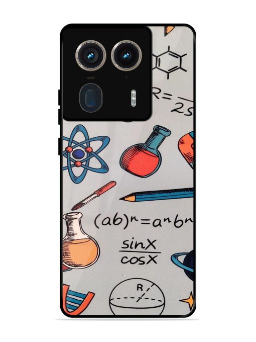 Science Doodle Delight Glossy Soft Edge Case for Motorola Moto Edge 50 Ultra (5G) Chachhi