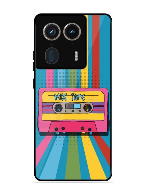 Retro Cassette Tapes Glossy Soft Edge Case for Motorola Moto Edge 50 Ultra (5G) Chachhi