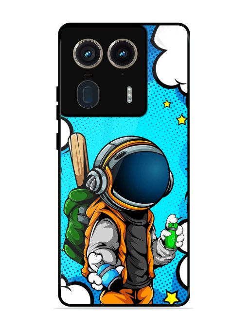 Space Graffiti Artist Glossy Soft Edge Case for Motorola Moto Edge 50 Ultra (5G) Chachhi