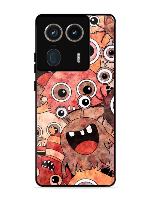 Monster Mash Glossy Soft Edge Case for Motorola Moto Edge 50 Ultra (5G) Chachhi