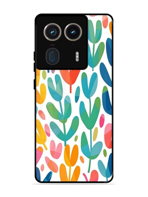 Rainbow Of Blooms Glossy Soft Edge Case for Motorola Moto Edge 50 Ultra (5G) Chachhi