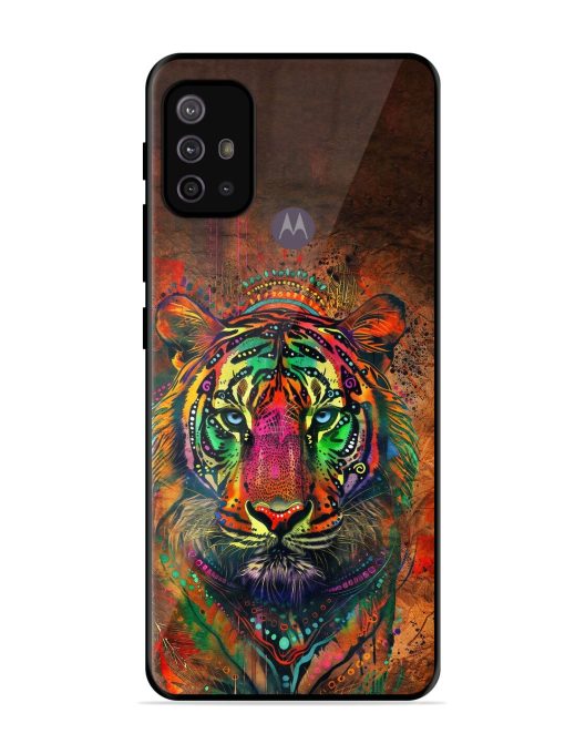 Cosmic Tiger Glossy Soft Edge Case for Motorola Moto G10 Power Chachhi