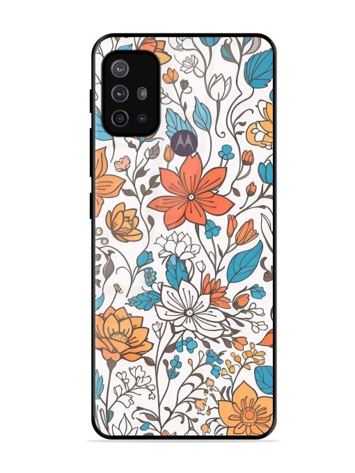 Floral Symphony Glossy Soft Edge Case for Motorola Moto G10 Power Chachhi