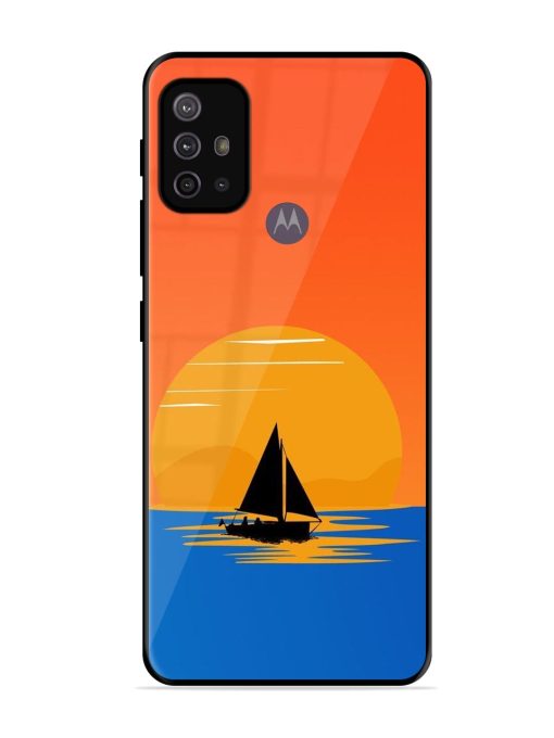 Sunset Sail Glossy Soft Edge Case for Motorola Moto G10 Power