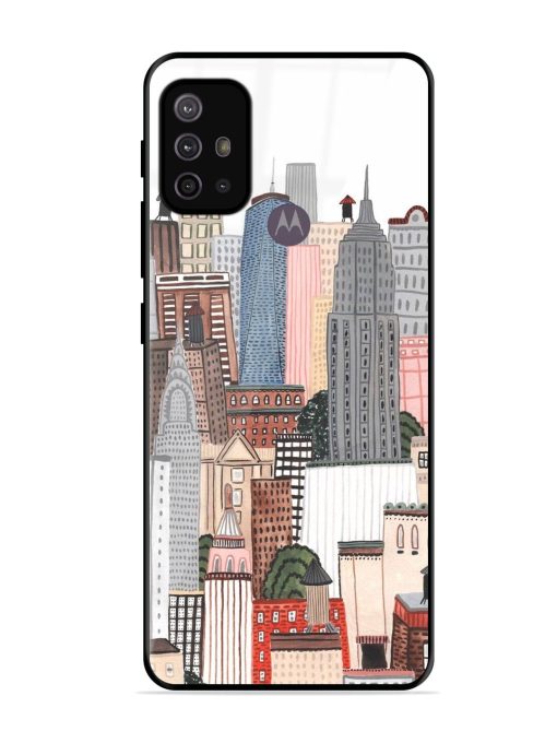 Cityscape Dreams Glossy Soft Edge Case for Motorola Moto G10 Power Chachhi