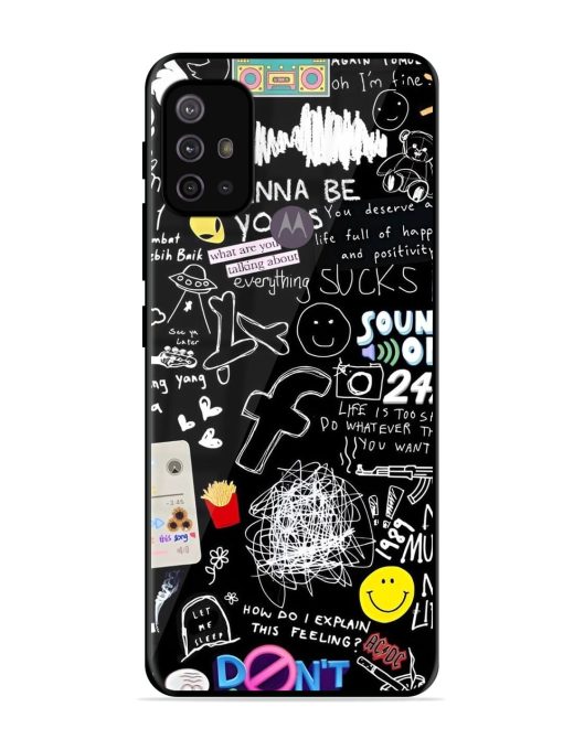 Doodle Diary Glossy Soft Edge Case for Motorola Moto G10 Power Chachhi