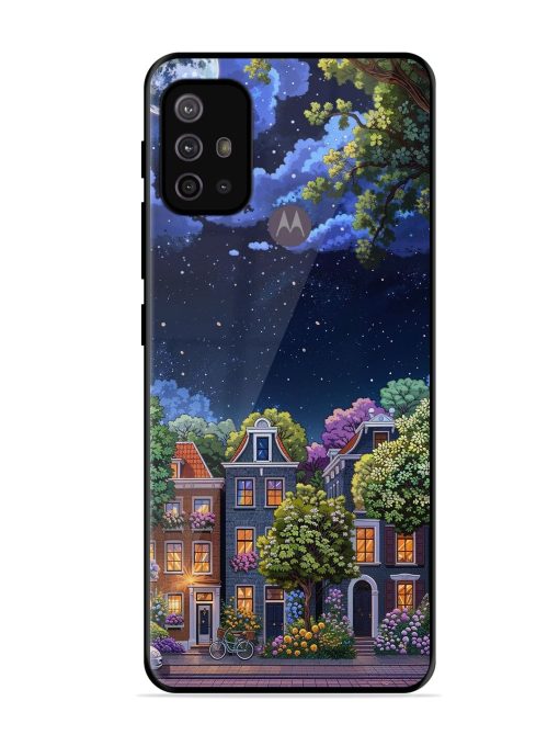 Moonlit Streets Glossy Soft Edge Case for Motorola Moto G10 Power Chachhi