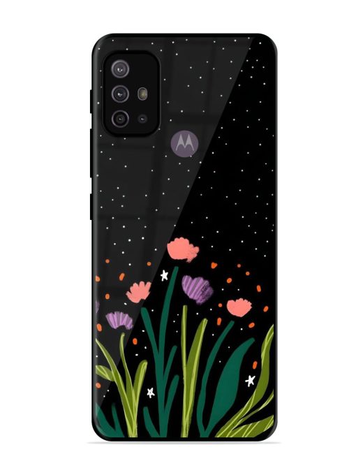 Midnight Bloom Glossy Soft Edge Case for Motorola Moto G10 Power Chachhi