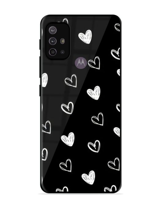 Scattered Hearts Glossy Soft Edge Case for Motorola Moto G10 Power Chachhi