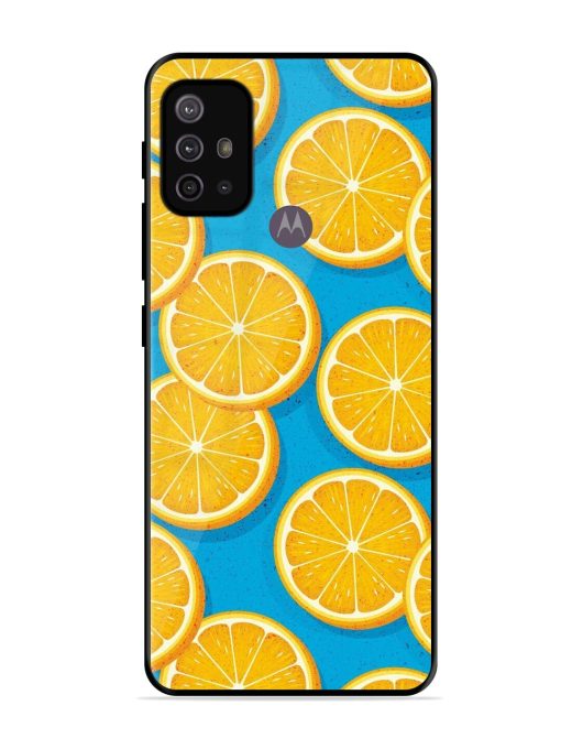 Citrus Symphony Glossy Soft Edge Case for Motorola Moto G10 Power Chachhi