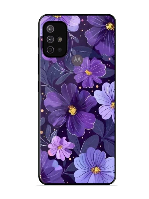 Purple Paradise Glossy Soft Edge Case for Motorola Moto G10 Power Chachhi