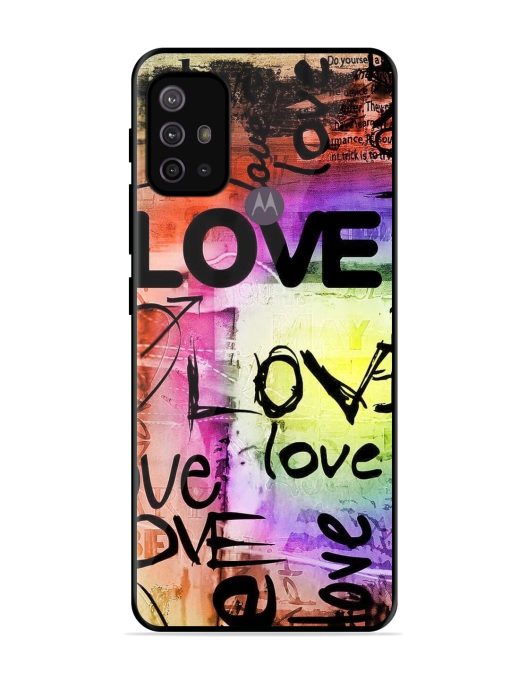 Love Graffiti Glossy Soft Edge Case for Motorola Moto G10 Power Chachhi