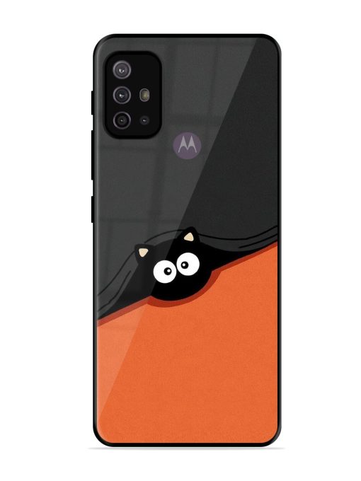 Peek-A-Boo Kitty Glossy Soft Edge Case for Motorola Moto G10 Power