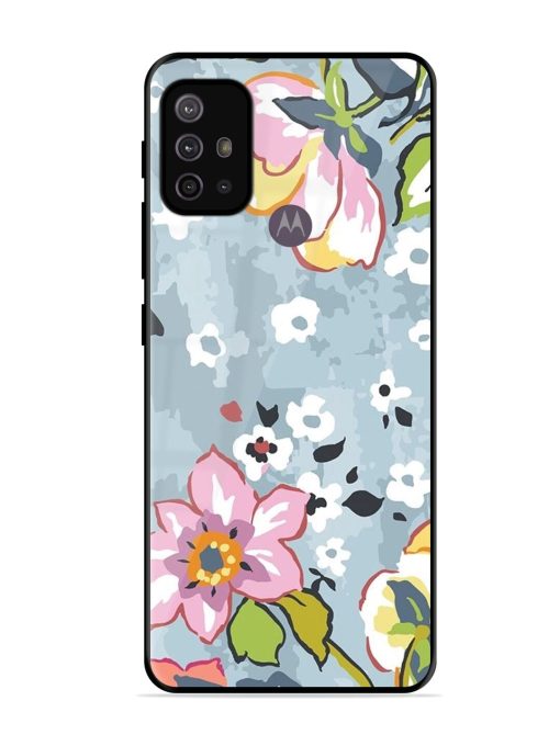 Floral Fantasy Glossy Soft Edge Case for Motorola Moto G10 Power Chachhi