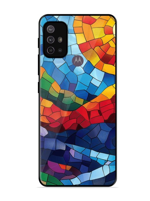 Mosaic Sunset Glossy Soft Edge Case for Motorola Moto G10 Power Chachhi