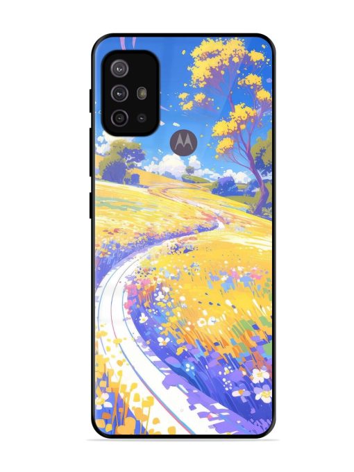 Vibrant Spring Meadow Glossy Soft Edge Case for Motorola Moto G10 Power