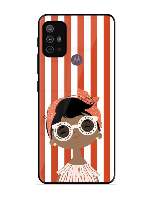 Girls Just Wanna Have Fun Glossy Soft Edge Case for Motorola Moto G10 Power