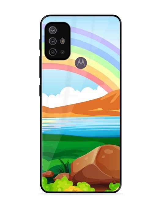 Rainbow Over The Lake Glossy Soft Edge Case for Motorola Moto G10 Power Chachhi