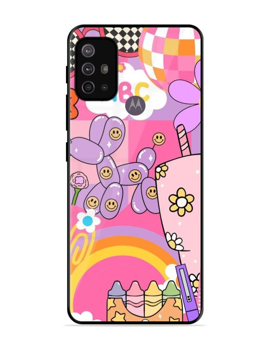 Whimsical Y2K Chaos Glossy Soft Edge Case for Motorola Moto G10 Power Chachhi