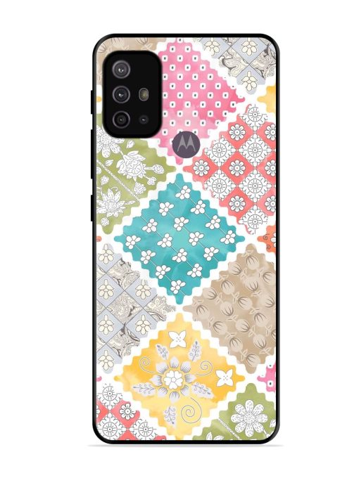 Patchwork Dreamscape Glossy Soft Edge Case for Motorola Moto G10 Power Chachhi