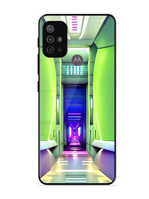 Neon Corridor Glossy Soft Edge Case for Motorola Moto G10 Power Chachhi