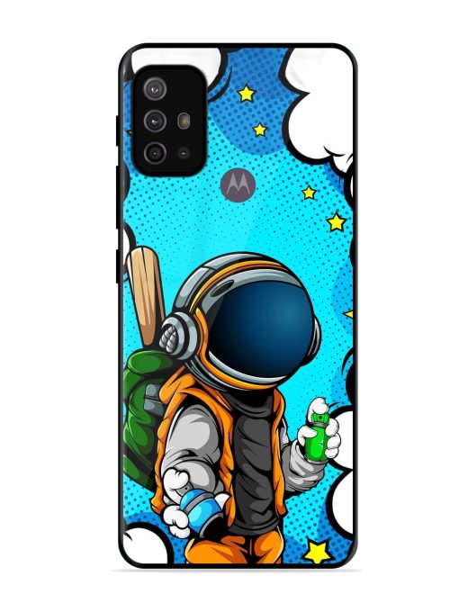 Space Graffiti Artist Glossy Soft Edge Case for Motorola Moto G10 Power