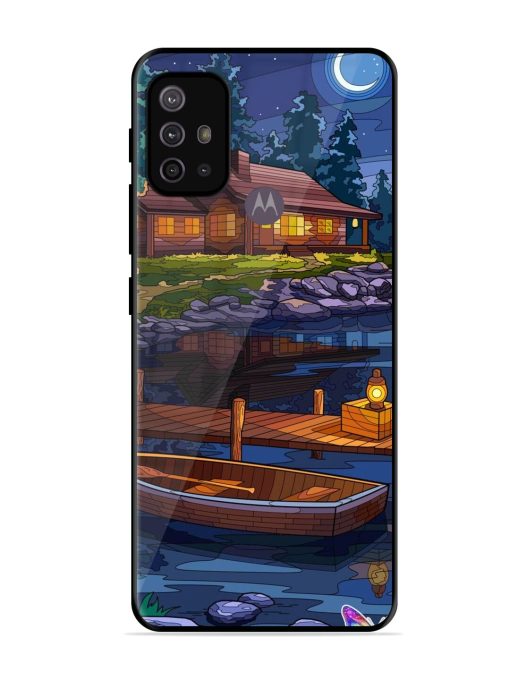 Moonlit Serenity Glossy Soft Edge Case for Motorola Moto G10 Power Chachhi