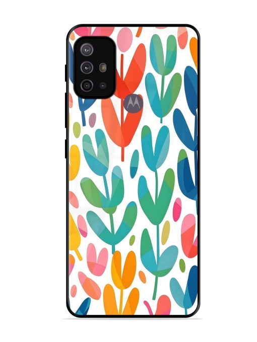 Rainbow Of Blooms Glossy Soft Edge Case for Motorola Moto G10 Power Chachhi