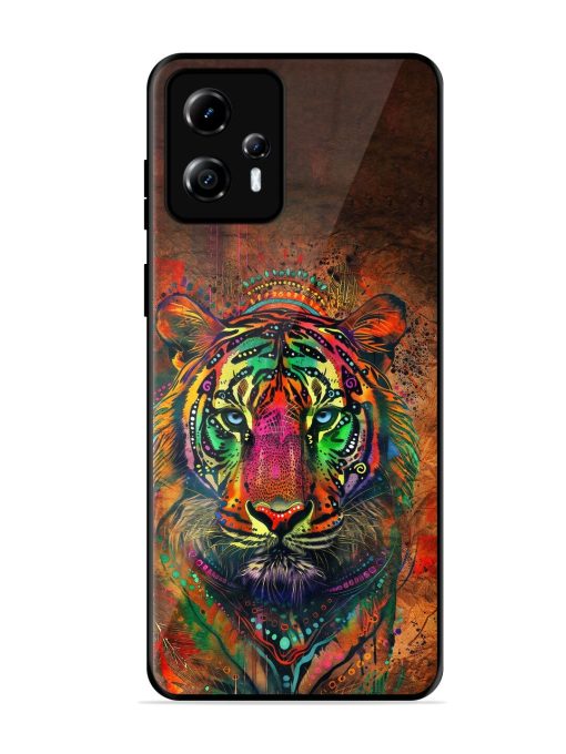 Cosmic Tiger Glossy Soft Edge Case for Motorola Moto G13 Chachhi