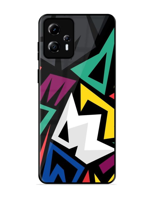 Chaotic Geometry Glossy Soft Edge Case for Motorola Moto G13 Chachhi