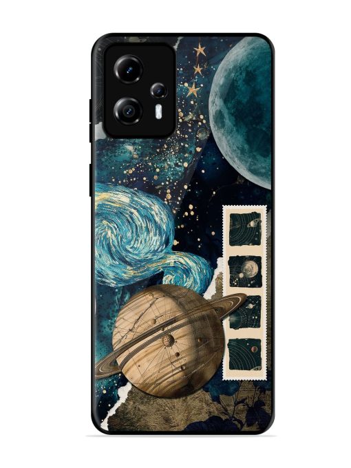 Celestial Tapestry Glossy Soft Edge Case for Motorola Moto G13 Chachhi