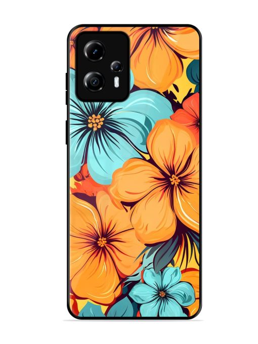 Tropical Bloom Glossy Soft Edge Case for Motorola Moto G13 Chachhi