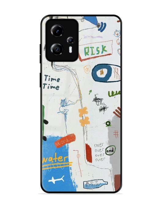 Mind Map Madness Glossy Soft Edge Case for Motorola Moto G13