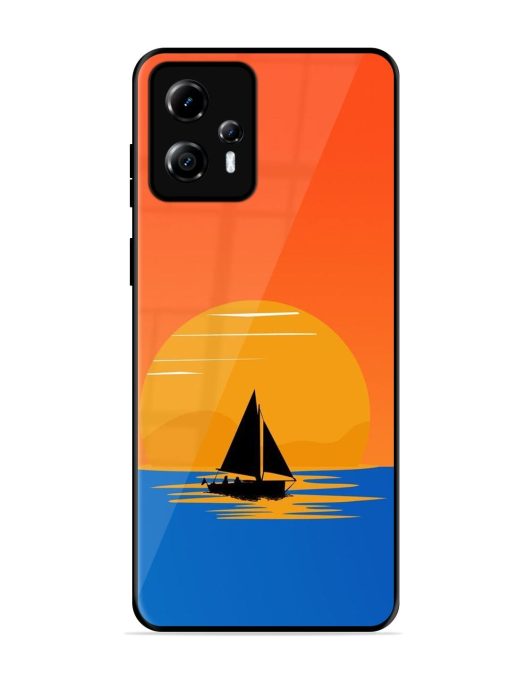 Sunset Sail Glossy Soft Edge Case for Motorola Moto G13