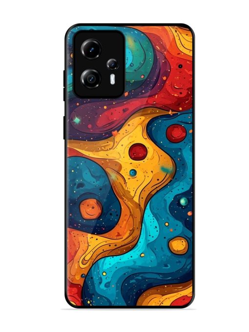 Cosmic Swirl Glossy Soft Edge Case for Motorola Moto G13 Chachhi