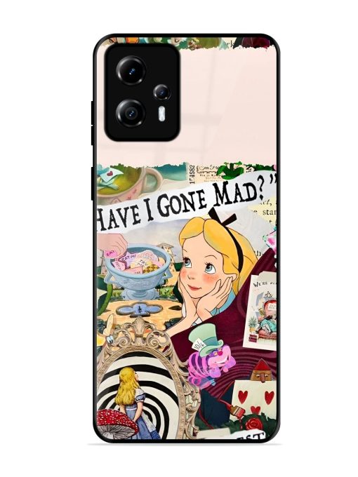 Mad Hatter'S Collage Glossy Soft Edge Case for Motorola Moto G13 Chachhi