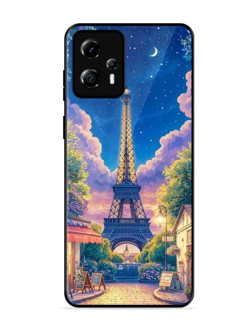 Twilight In Paris Glossy Soft Edge Case for Motorola Moto G13 Chachhi