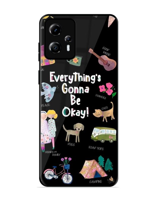 Everything'S Gonna Be Okay Glossy Soft Edge Case for Motorola Moto G13 Chachhi