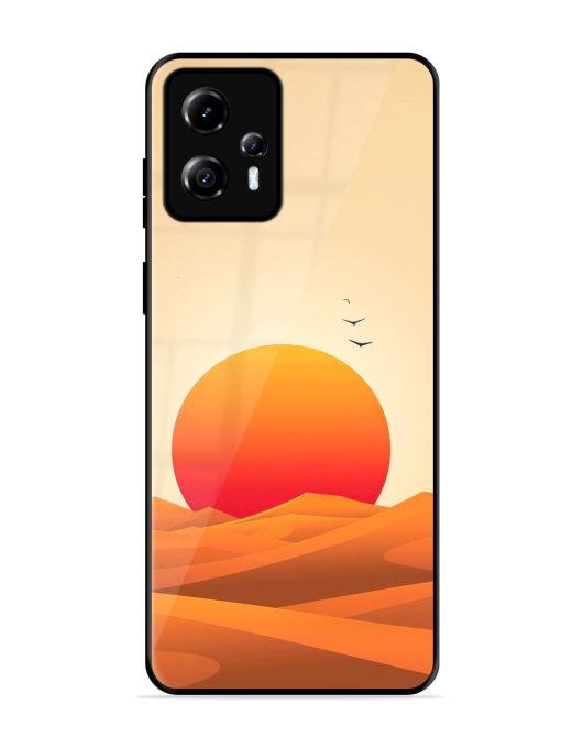 Desert Sunset Glossy Soft Edge Case for Motorola Moto G13 Chachhi