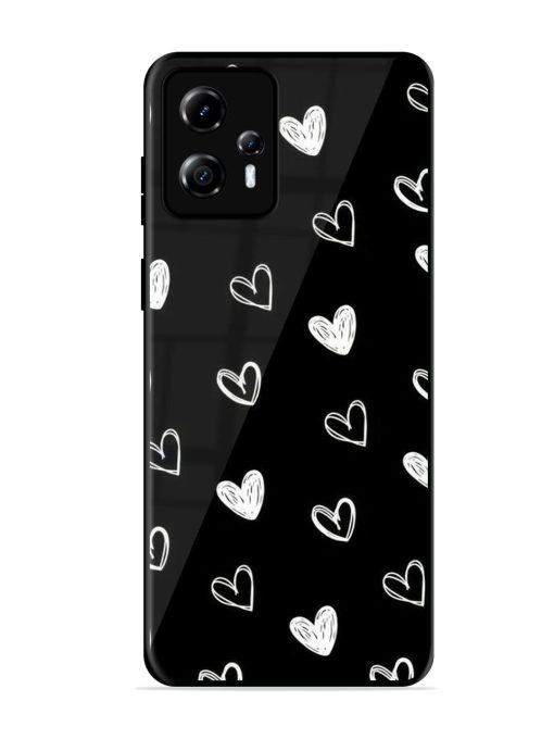 Scattered Hearts Glossy Soft Edge Case for Motorola Moto G13 Chachhi