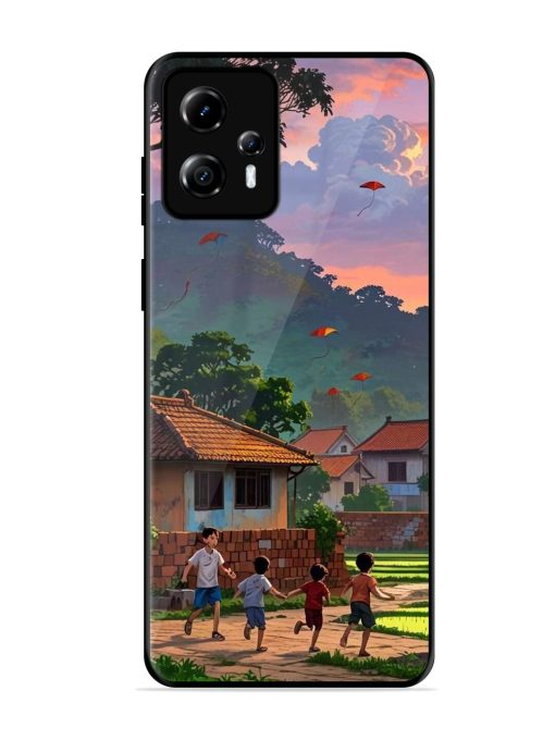 Sunset Play Glossy Soft Edge Case for Motorola Moto G13 Chachhi