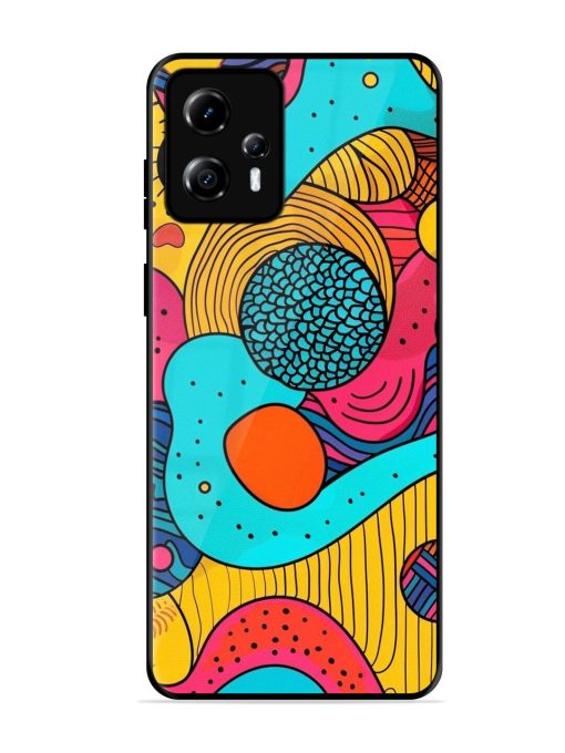 Psychedelic Patterns Glossy Soft Edge Case for Motorola Moto G13
