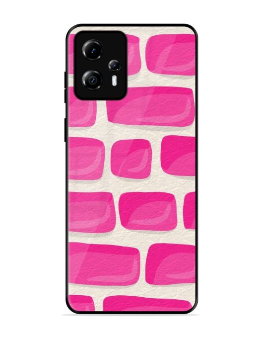 Pink Brick Wall Glossy Soft Edge Case for Motorola Moto G13